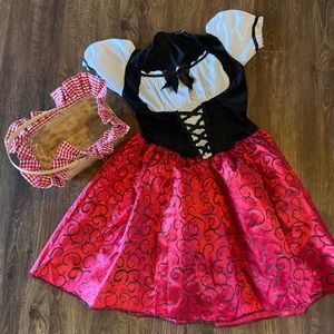 Kids red riding hood costume